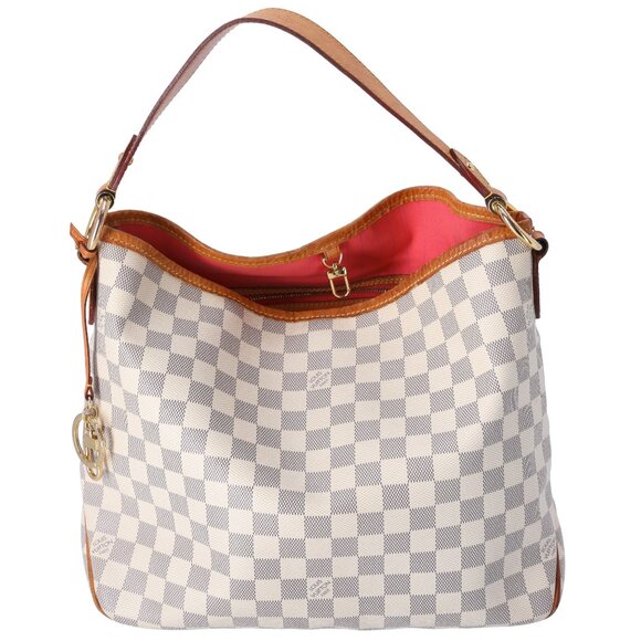 Louis Vuitton Delightful PM Tote Bag N41447 Beige Damier Azur Canvas - Picture 1 of 9
